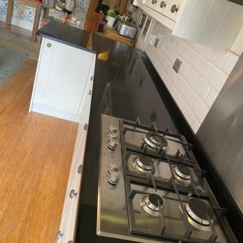 Caesarstone Jet Black with 20mm Quartz worktops
